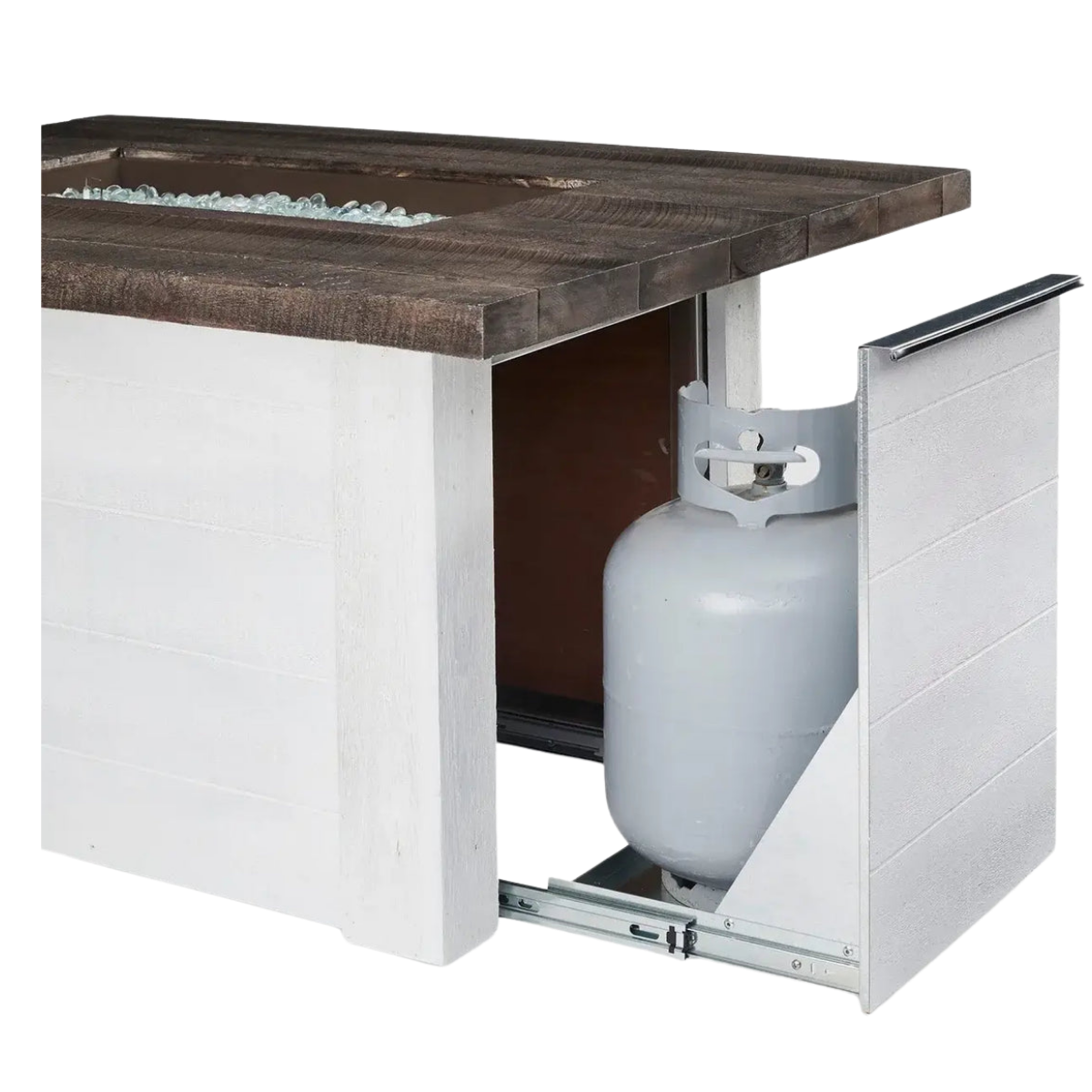 Outdoor Greatroom Alcott Fire Table  Tank Slider