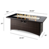 Outdoor Greatroom Balsam Montego Fire Table - Dimensions