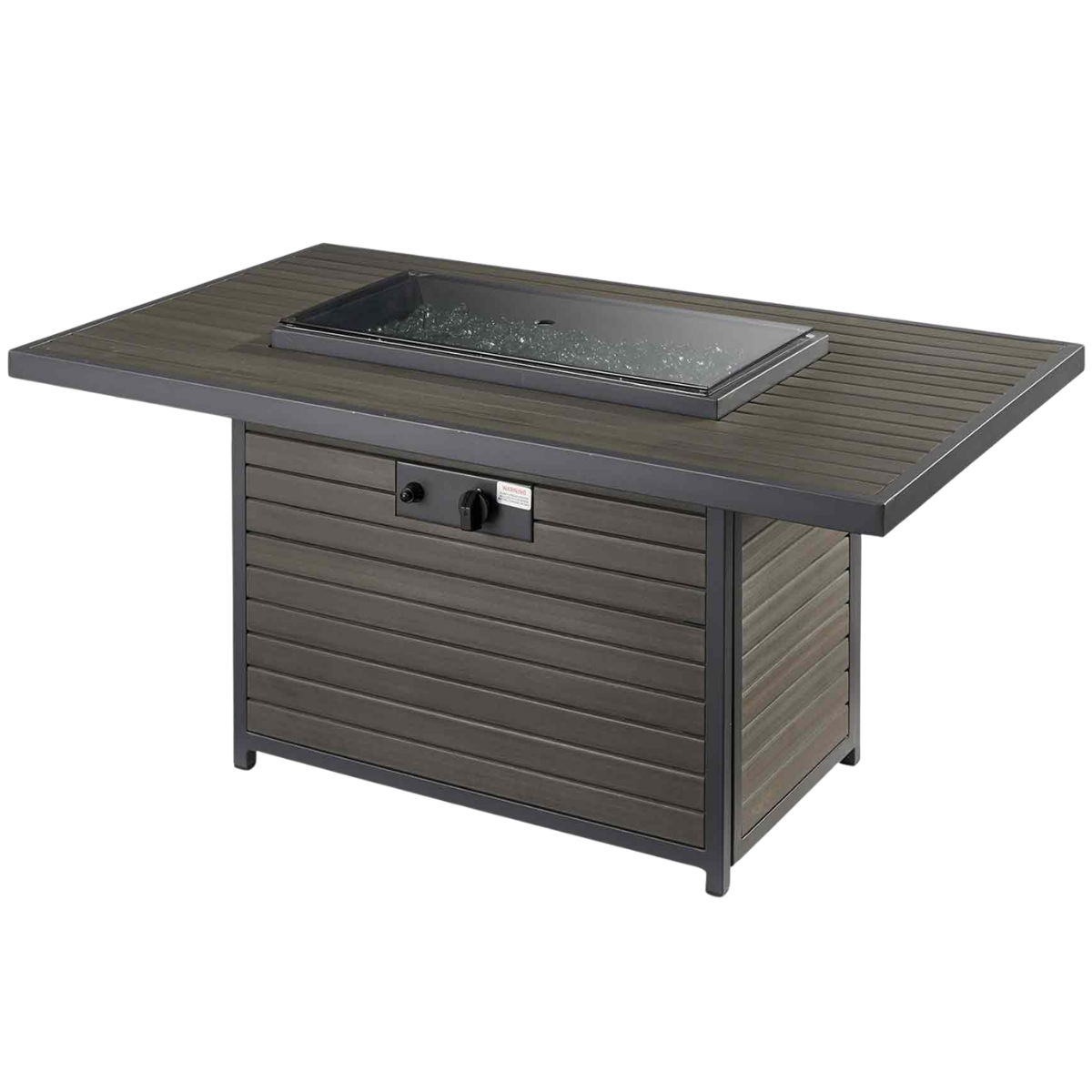 Outdoor Greatroom Brooks Rectangular Fire Pit Table Taupe -  Cover