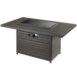Outdoor Greatroom Brooks Rectangular Fire Pit Table Taupe -  Cover