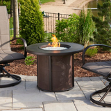 Outdoor Greatroom Brown Stonefire Fire Table - Lifestyle 1