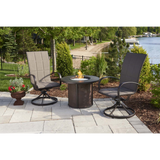 Outdoor Greatroom Brown Stonefire Fire Table - Lifestyle 3