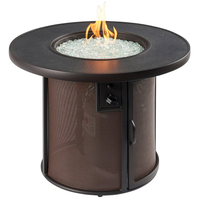 Outdoor Greatroom Brown Stonefire Fire Table - Main