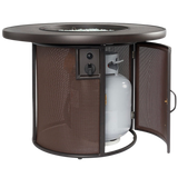 Outdoor Greatroom Brown Stonefire Fire Table - Tank