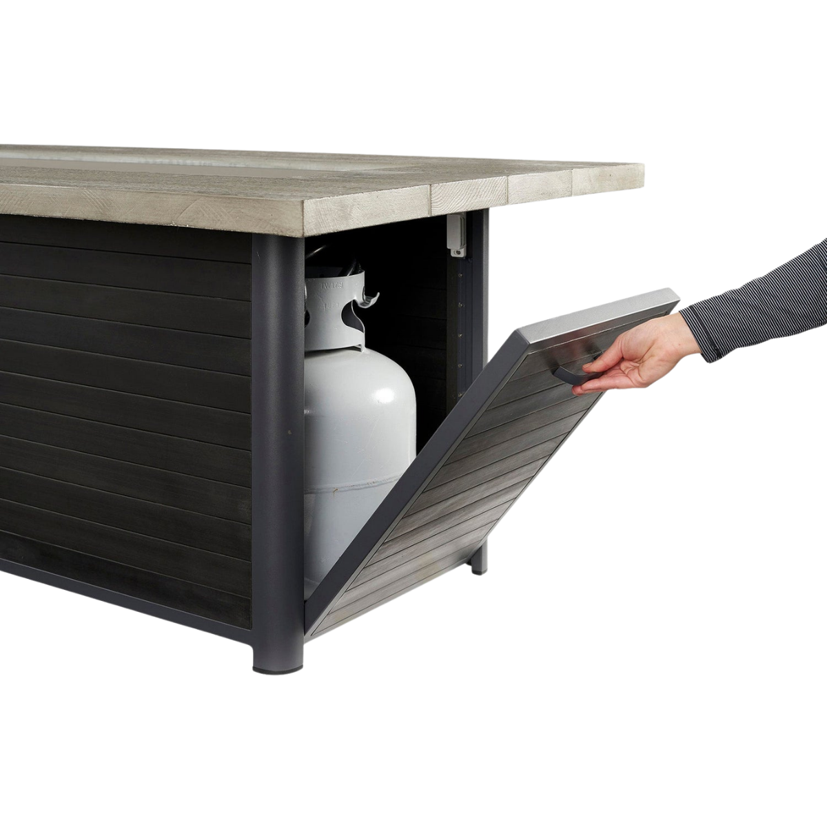 Outdoor Greatroom Cedar Ridge Fire Table  Tank Slider