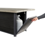 Outdoor Greatroom Cedar Ridge Fire Table  Tank Slider