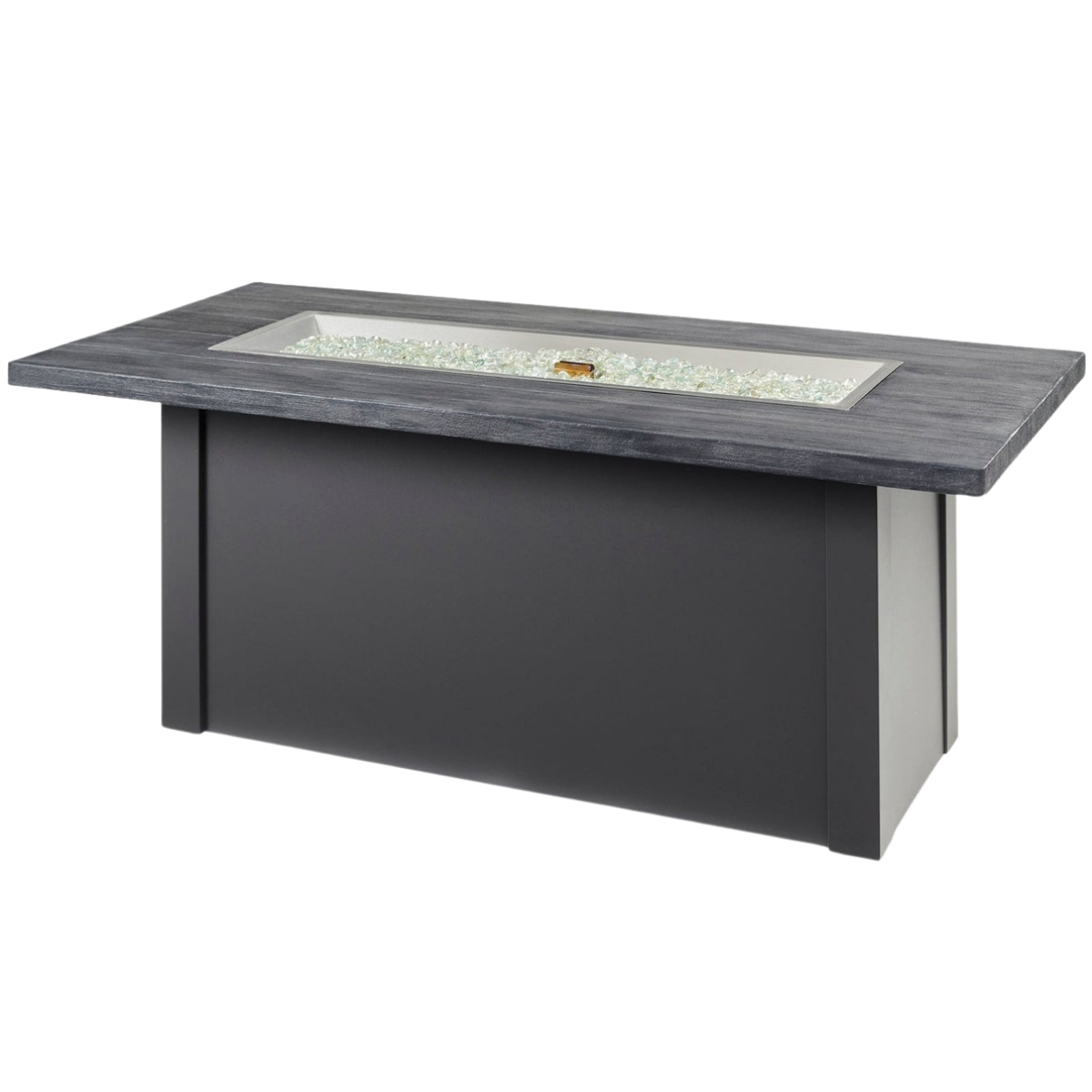 Outdoor Greatroom Havenwood with Carbon Grey Everblend Top Fire Table Grey - Open