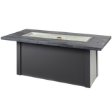 Outdoor Greatroom Havenwood with Carbon Grey Everblend Top Fire Table Grey - Open