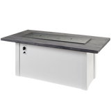 Outdoor Greatroom Havenwood with Carbon Grey Everblend Top Fire Table White - Cover