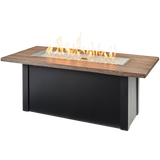 Outdoor Greatroom Havenwood with Driftwood Everblend Top Fire Table Black - Main