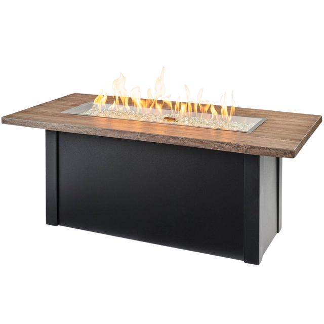 Outdoor Greatroom Havenwood with Driftwood Everblend Top Fire Table Black - Main