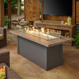 Outdoor Greatroom Havenwood with Driftwood Everblend Top Fire Table Grey - Lifestyle 2