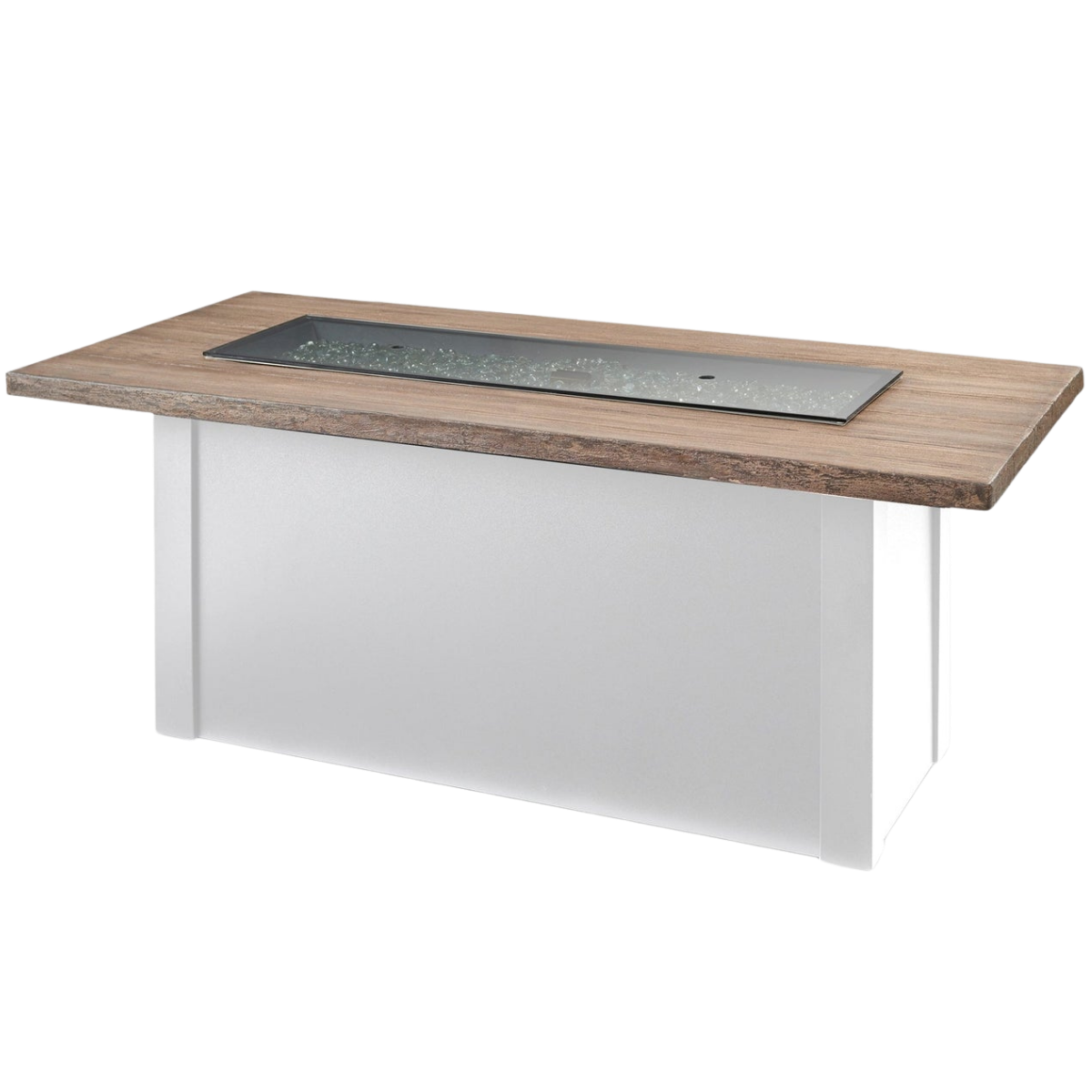 Outdoor Greatroom Havenwood with Driftwood Everblend Top Fire Table White - Cover