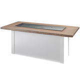 Outdoor Greatroom Havenwood with Driftwood Everblend Top Fire Table White - Cover