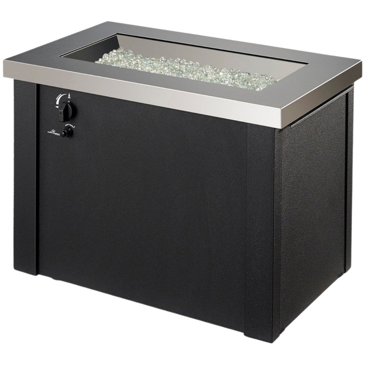 Outdoor Greatroom Stainless Steel Providence Fire Table - Open