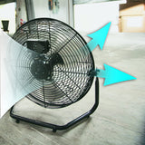 Patton 18 Inch All Metal High Velocity Air Circulator Airflow Rear View