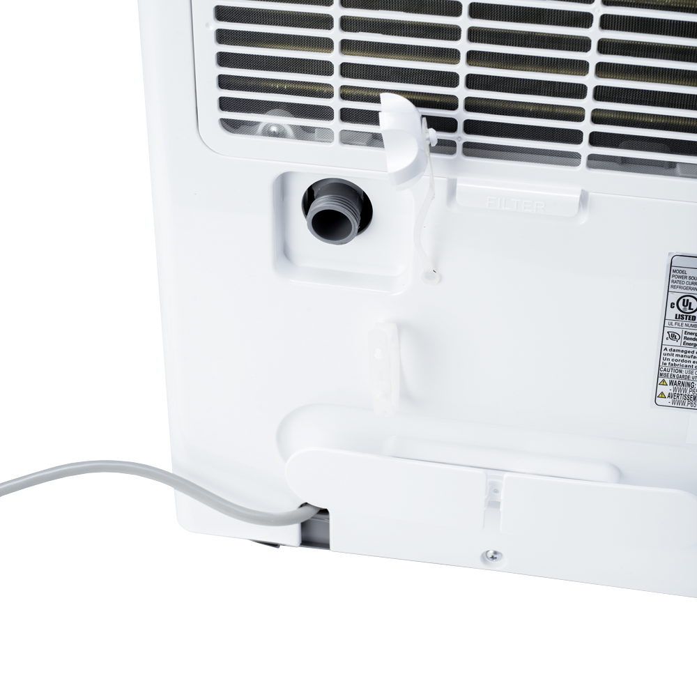 Perfect Aire 22 Pint Flat Panel Energy Star Dehumidifier - Drain Port Open