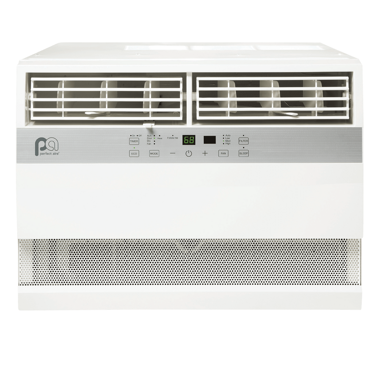 Perfect Aire 12,000 BTU Window Air Conditioner with Electric Heater 