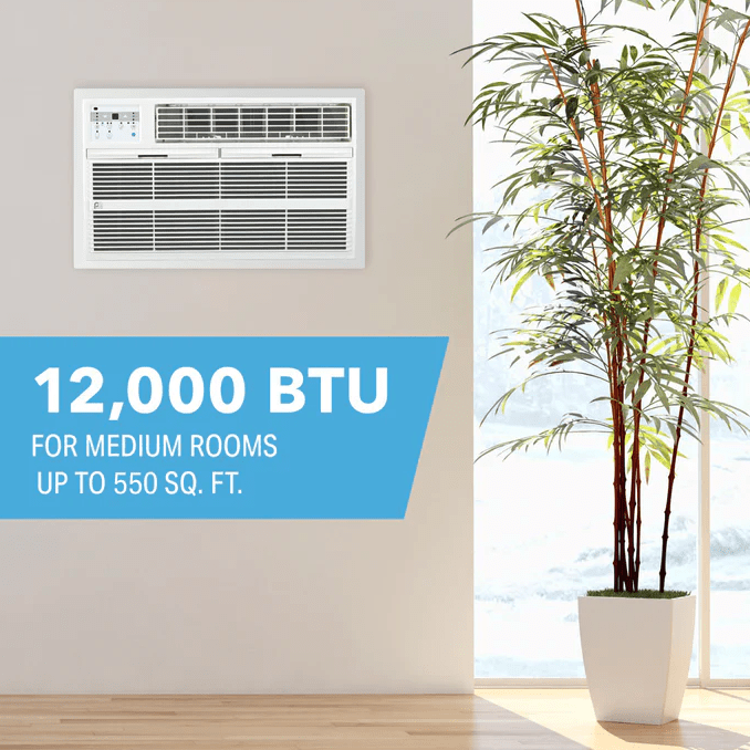Perfect Aire 12,000 BTU High Efficiency Through-The-Wall AC - Square Footage