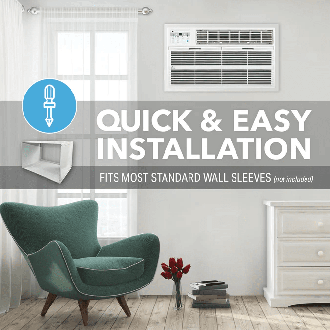 Perfect Aire 12,000 BTU High Efficiency Through-The-Wall AC - Easy to Install