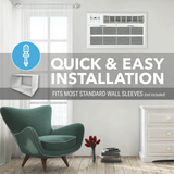 Perfect Aire 12,000 BTU High Efficiency Through-The-Wall AC - Easy to Install