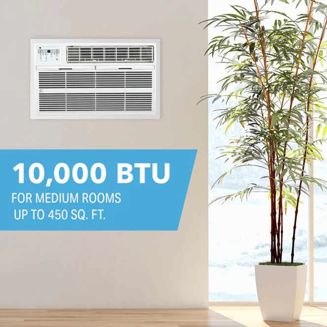 Perfect Aire 10,000 BTU Through-The-Wall Air Conditioner 115V - Square Footage