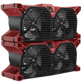 Phoenix Focus II Dual Axial Air Mover - Stacked - Red