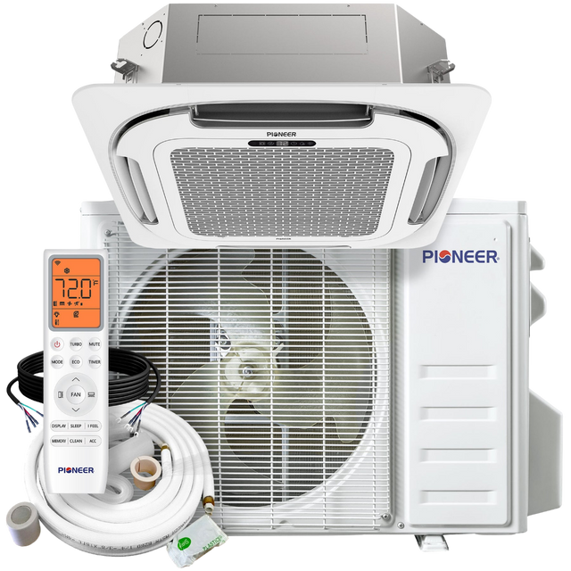 Pioneer 18k-24k BTU Quantum Ultra Ceiling Cassette Ductless Mini Split - Main