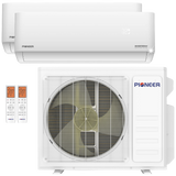 Pioneer 24,000 BTU Dual Zone Quantum Ultra Mini Split Heat Pump 12k + 12K - Main