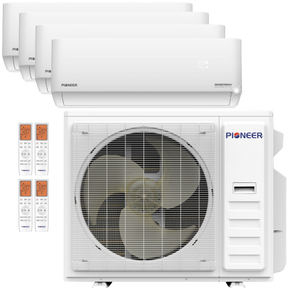 Pioneer 30,000 BTU Quad-Zone Quantum Ultra Mini Split Heat Pump 12k+9k+9k+9k - Main