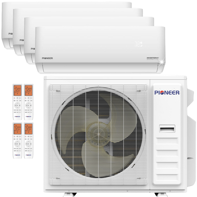 Pioneer 36,000 BTU Quad-Zone Quantum Ultra Mini Split Heat Pump 9k+9k+9k+9k - Main