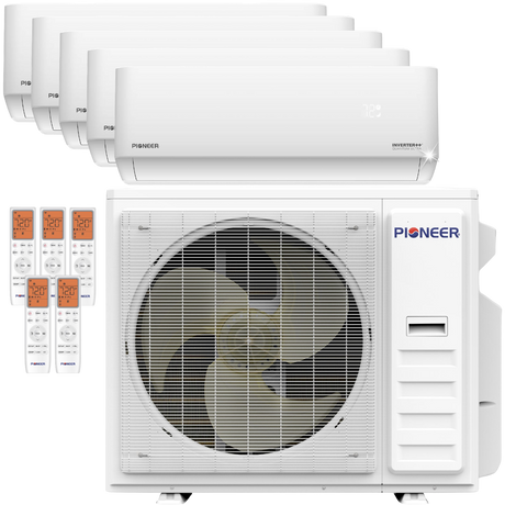 Pioneer 45,000 BTU Five-Zone Quantum Ultra Mini Split Heat Pump 9k+9k+9k+9k+9k - Main