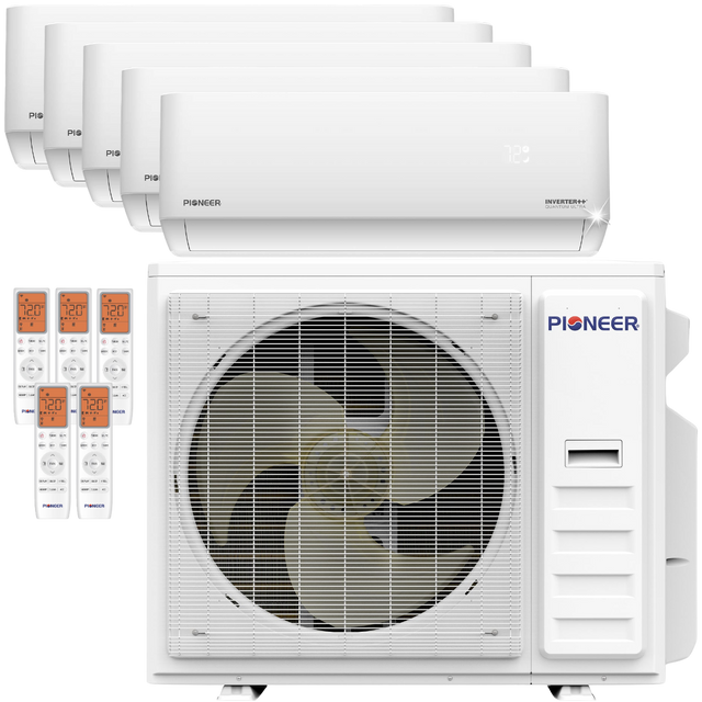 Pioneer 45,000 BTU Five-Zone Quantum Ultra Mini Split Heat Pump 9k+9k+9k+9k+9k - Main