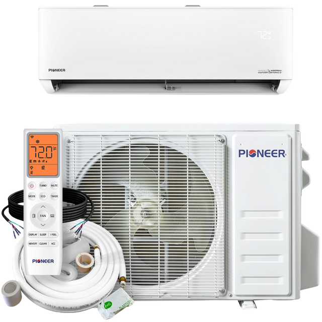 Pioneer 9k-12k BTU Quantum Hyperformance Mini Split Heat Pump 230V - Main