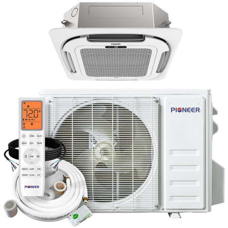 Pioneer 9k-12k Quantum Ultra Ceiling Cassette Ductless Mini Split - Main