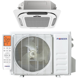Pioneer 9k-12k Quantum Ultra Ceiling Cassette Ductless Mini Split - No line set