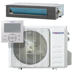 Pioneer 9k-12k BTU Quantum Ultra Ceiling Concealed Ducted Mini Split Heat Pump - Main