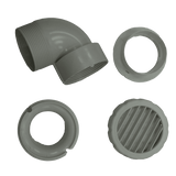 Pioneer Air Outlet and Hose Kit for Under-Bench Heat Pump - Diffuser Component