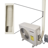 Pioneer Decorative PVC Line Cover Kit for Mini Split AC's & Heat Pumps (WYS-LCVR-KIT) - Installed