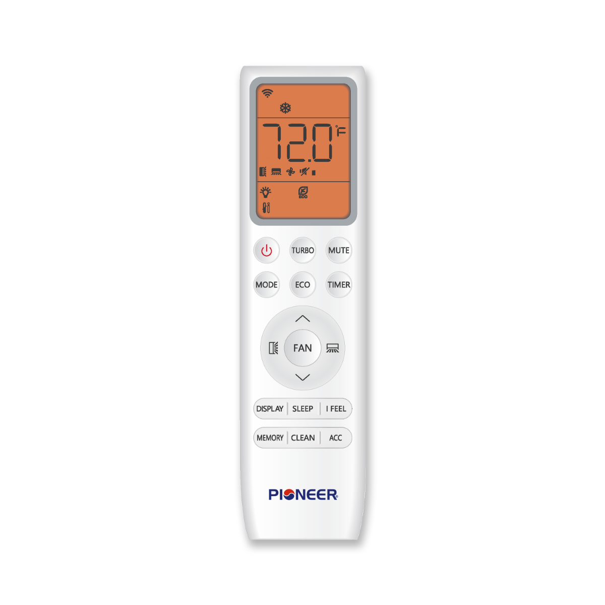 Pioneer Diamante Essenza Ductless Mini Split - Remote Control