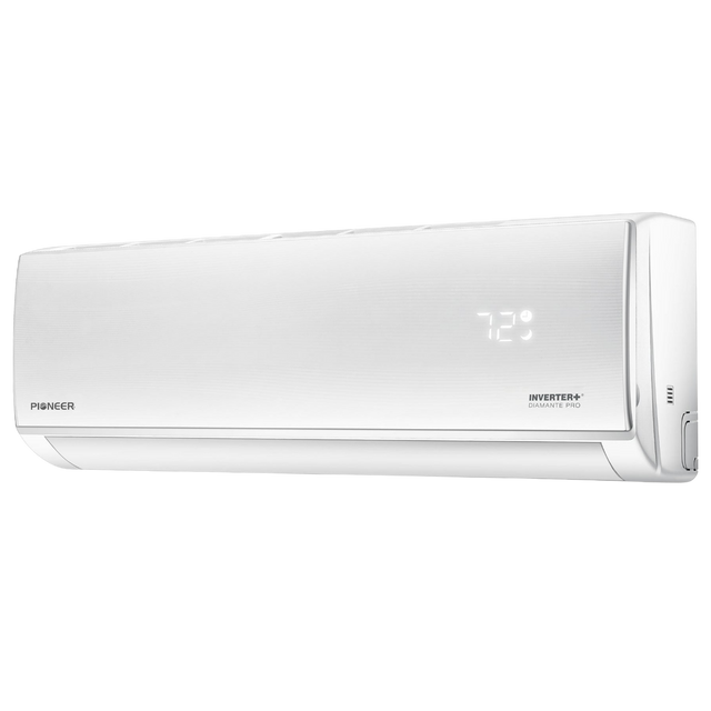 Pioneer Diamante Pro High-Wall Series Ductless Mini Split - Indoor Unit Angle 2