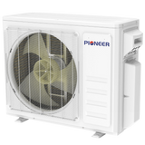 Pioneer Dual Zone Quantum Ultra Mini Split Heat Pump - Condenser Angle