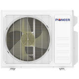 Pioneer Dual Zone Quantum Ultra Mini Split Heat Pump - Condenser Front