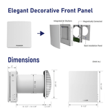 Pioneer ECOasis 50 Ductless Energy Recovery Ventilator - Infographic 1