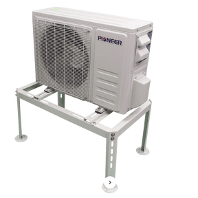 Pioneer Floor Stand Bracket for Mini-Split Condenser Units - with Condenser