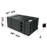 Pioneer 10,000 BTU 115V Under Bench RV Inverter Air Conditioner w/ Heat Pump - Dimensions