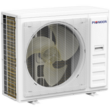 Pioneer Quad-Zone Quantum Ultra Mini Split Heat Pump - Condenser Angle