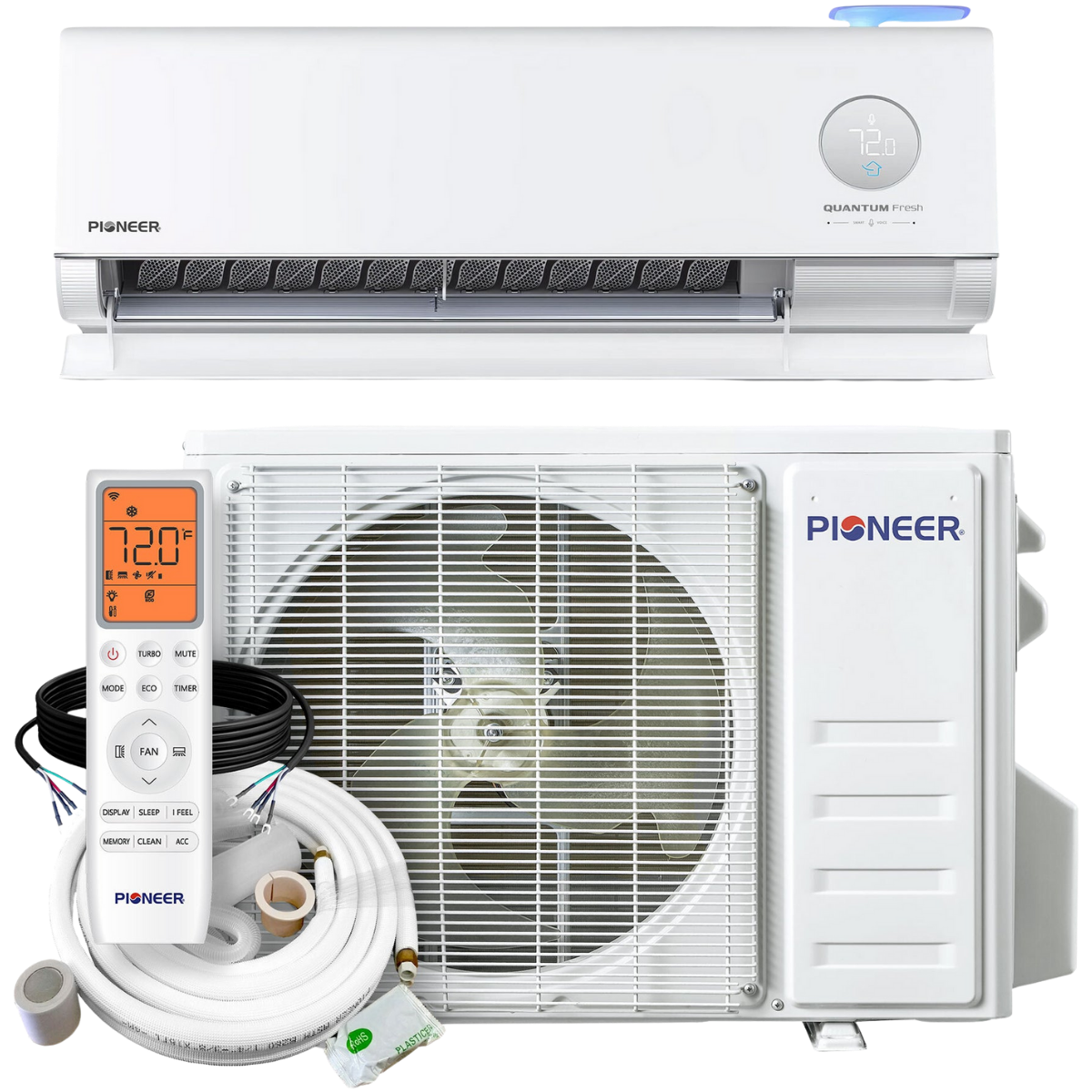 Pioneer Quantum Fresh 12,000 BTU High-Wall Mini-Split - Main