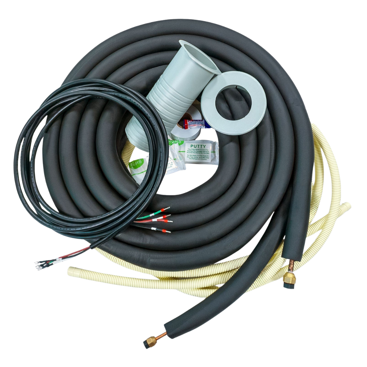 Pioneer Quantum Hyperformance Mini Split Heat Pump 230V - EZ Install Lineset Kit