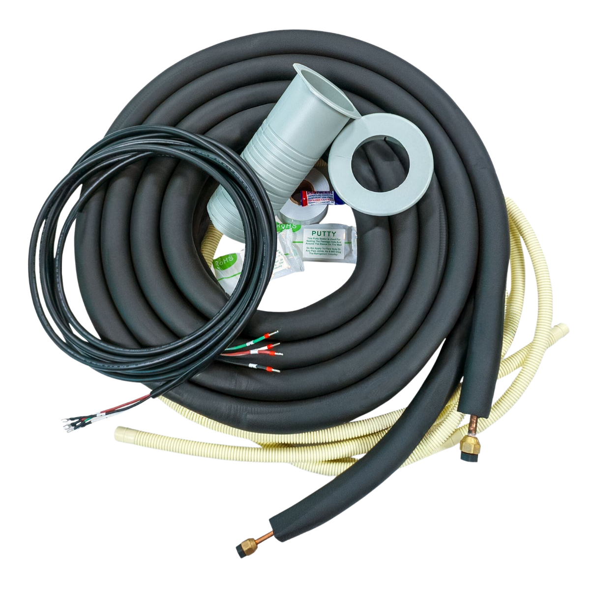 Pioneer Quantum Ultra Ceiling Cassette Ductless Mini Split - EZ Install Lineset Kit